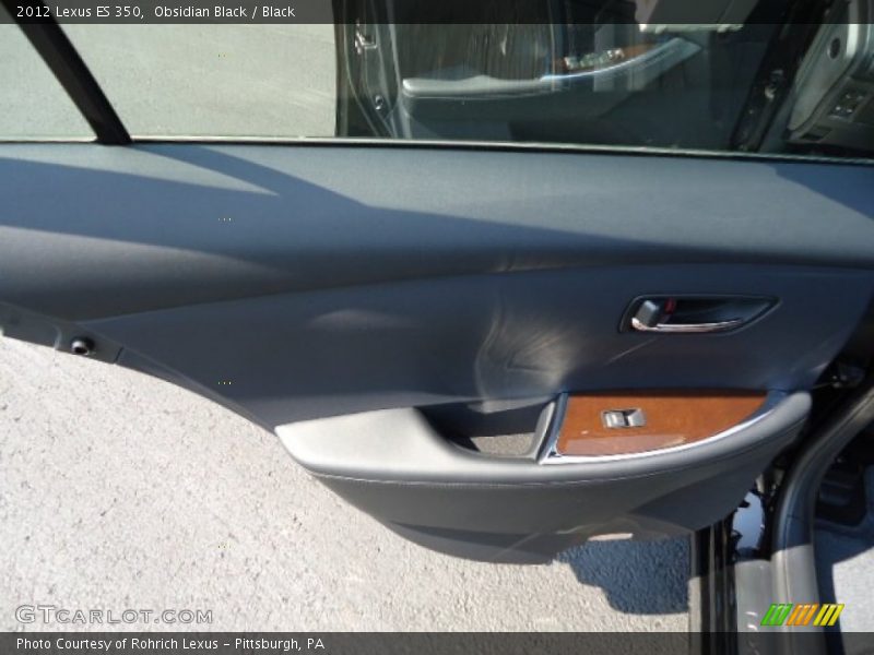 Obsidian Black / Black 2012 Lexus ES 350