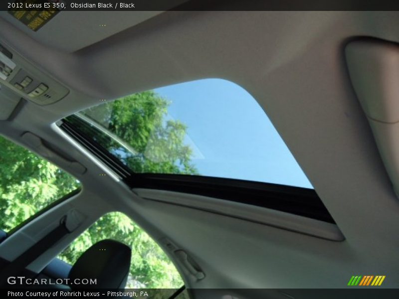 Obsidian Black / Black 2012 Lexus ES 350