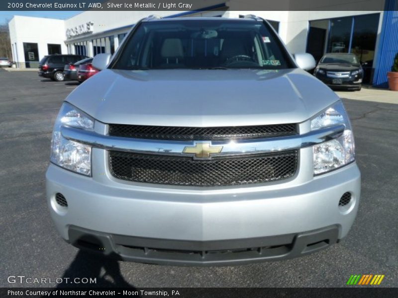 Silver Ice Metallic / Light Gray 2009 Chevrolet Equinox LT AWD