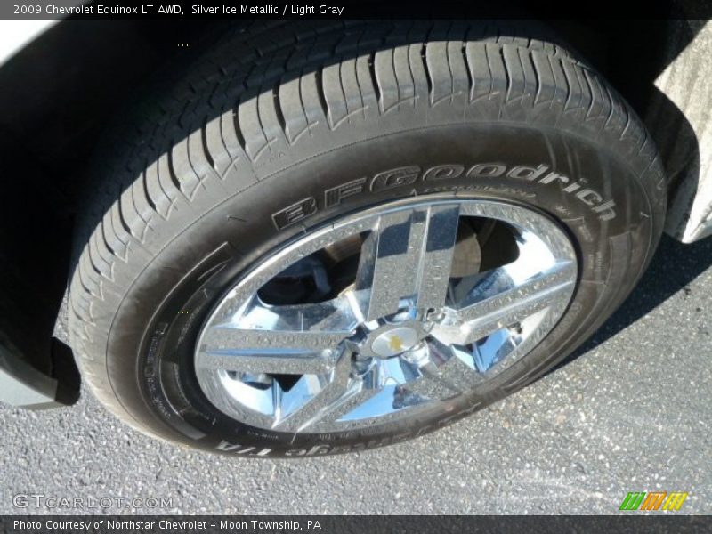 Silver Ice Metallic / Light Gray 2009 Chevrolet Equinox LT AWD