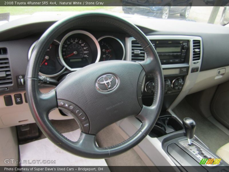 Natural White / Stone Gray 2008 Toyota 4Runner SR5 4x4