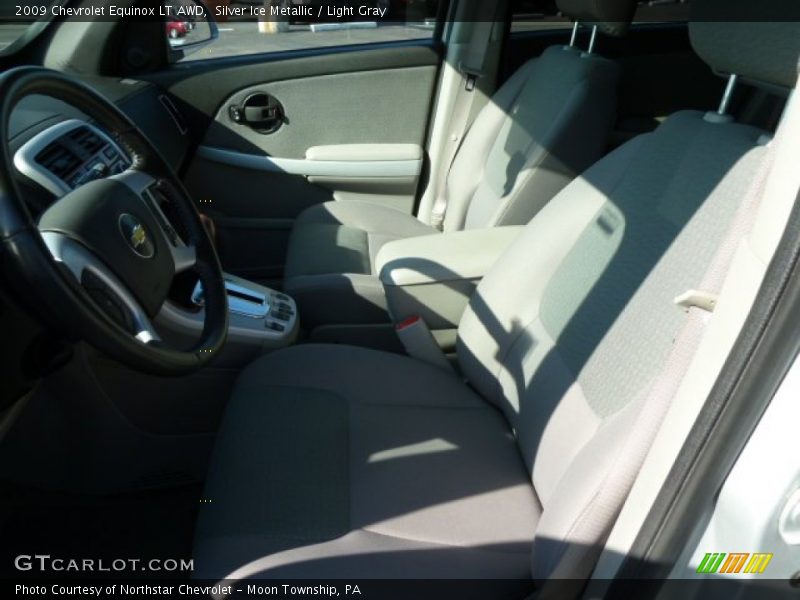 Silver Ice Metallic / Light Gray 2009 Chevrolet Equinox LT AWD