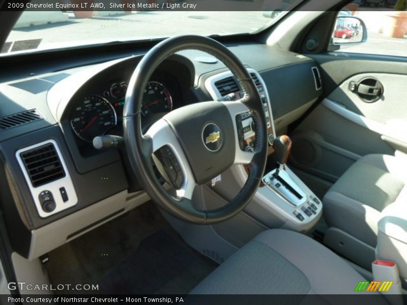 Silver Ice Metallic / Light Gray 2009 Chevrolet Equinox LT AWD
