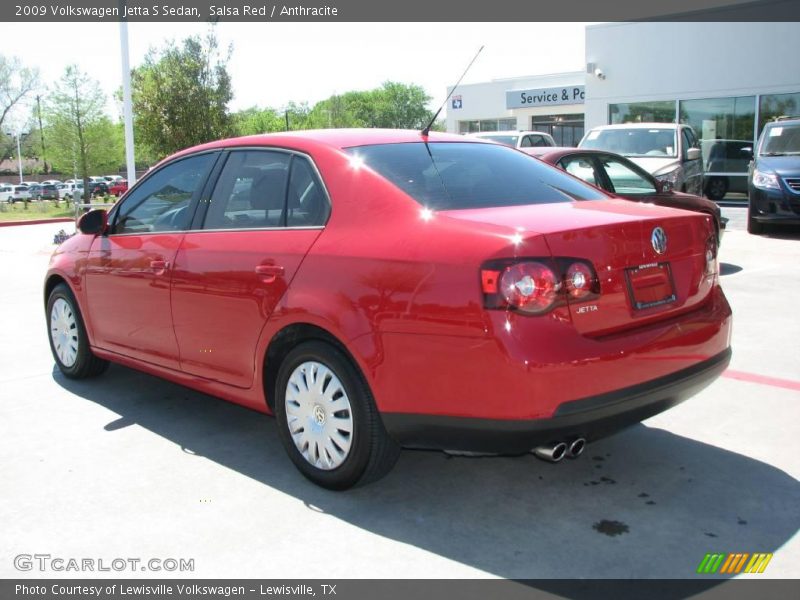 Salsa Red / Anthracite 2009 Volkswagen Jetta S Sedan
