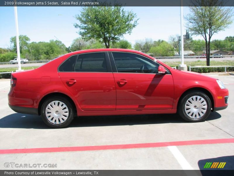 Salsa Red / Anthracite 2009 Volkswagen Jetta S Sedan