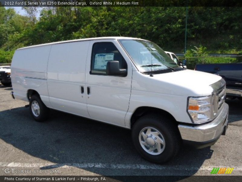 Oxford White / Medium Flint 2012 Ford E Series Van E250 Extended Cargo