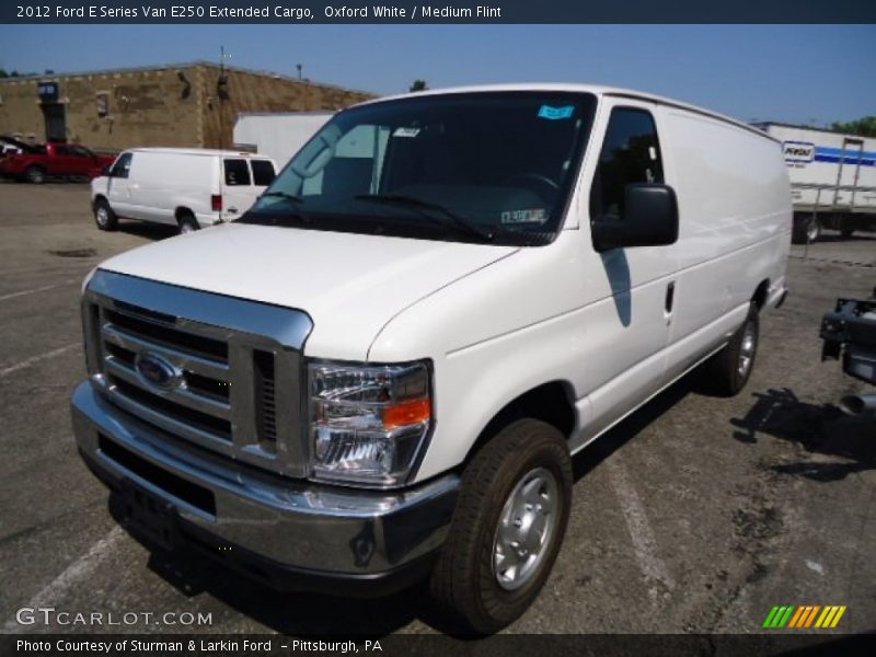 Oxford White / Medium Flint 2012 Ford E Series Van E250 Extended Cargo
