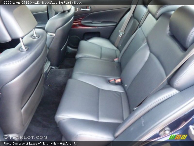 Black Sapphire Pearl / Black 2009 Lexus GS 350 AWD