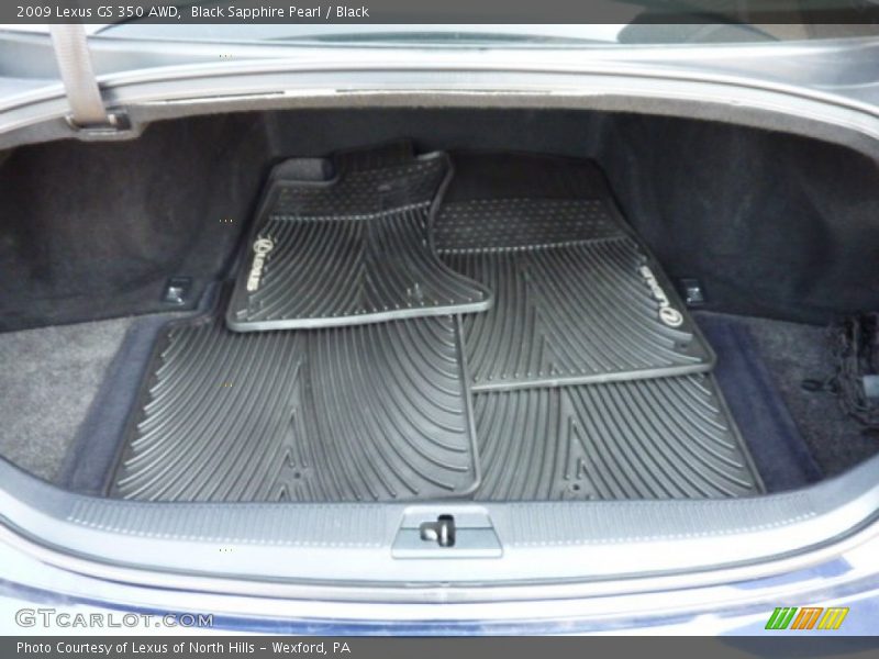 Black Sapphire Pearl / Black 2009 Lexus GS 350 AWD
