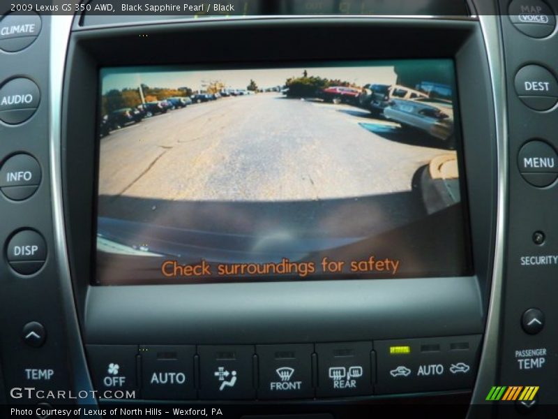 Black Sapphire Pearl / Black 2009 Lexus GS 350 AWD