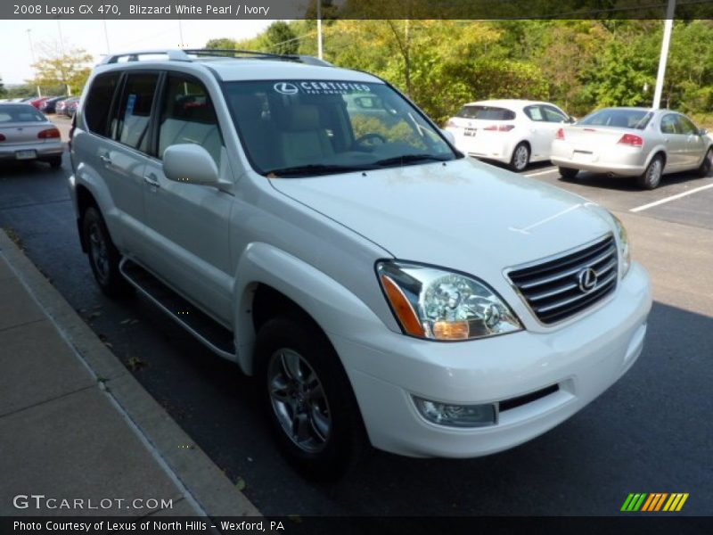 Blizzard White Pearl / Ivory 2008 Lexus GX 470