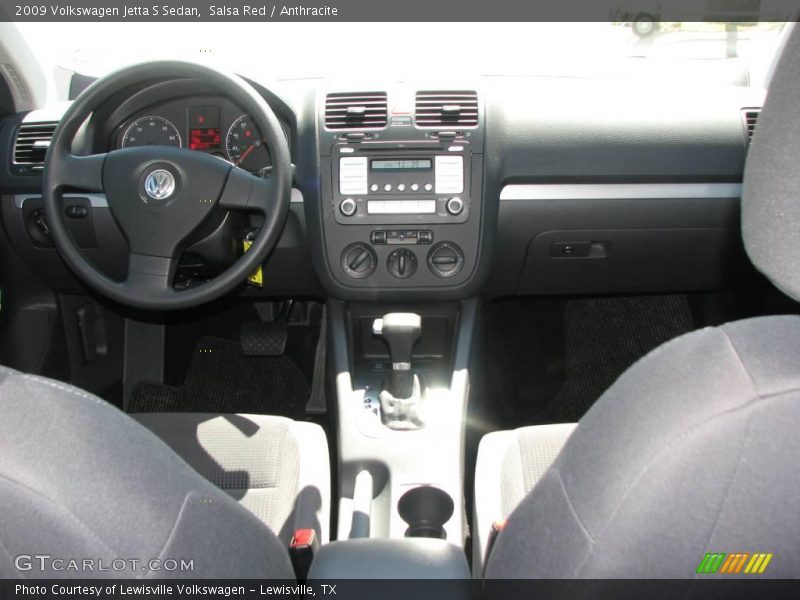 Salsa Red / Anthracite 2009 Volkswagen Jetta S Sedan