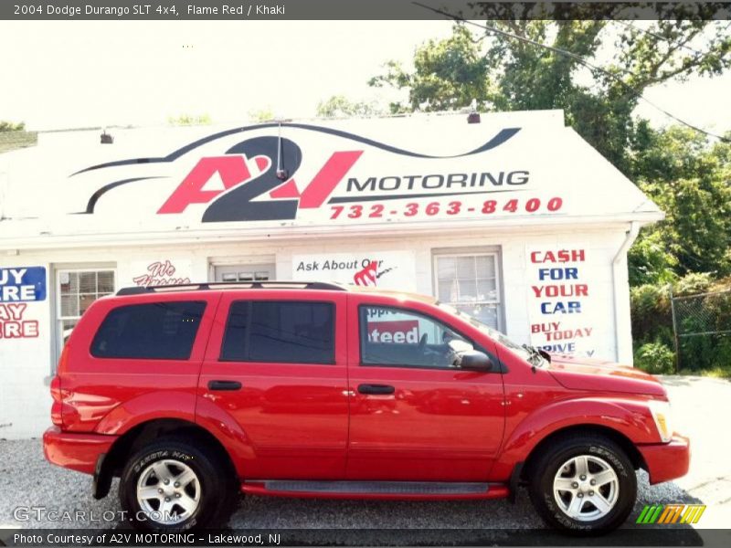 Flame Red / Khaki 2004 Dodge Durango SLT 4x4