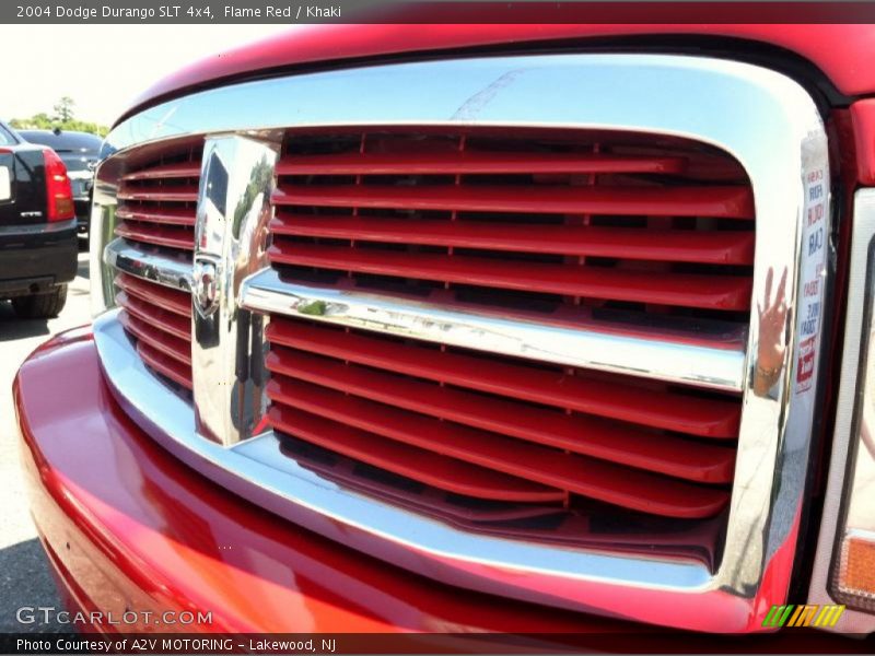 Flame Red / Khaki 2004 Dodge Durango SLT 4x4