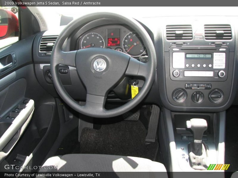 Salsa Red / Anthracite 2009 Volkswagen Jetta S Sedan