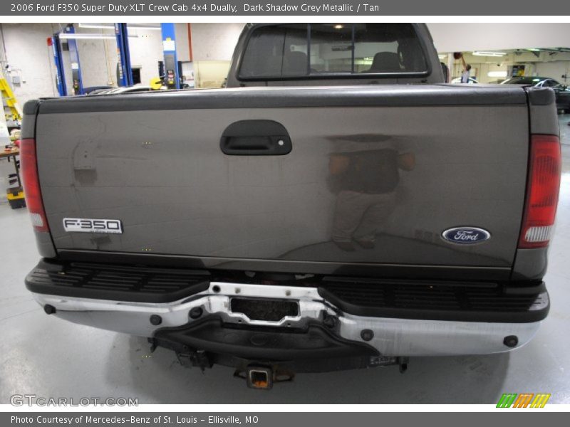Dark Shadow Grey Metallic / Tan 2006 Ford F350 Super Duty XLT Crew Cab 4x4 Dually