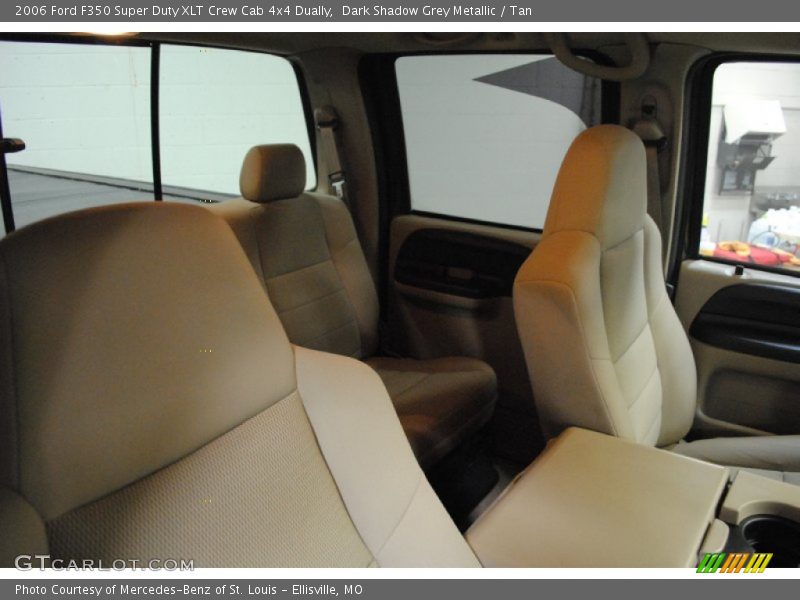 Dark Shadow Grey Metallic / Tan 2006 Ford F350 Super Duty XLT Crew Cab 4x4 Dually
