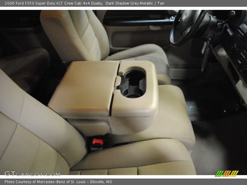 Dark Shadow Grey Metallic / Tan 2006 Ford F350 Super Duty XLT Crew Cab 4x4 Dually