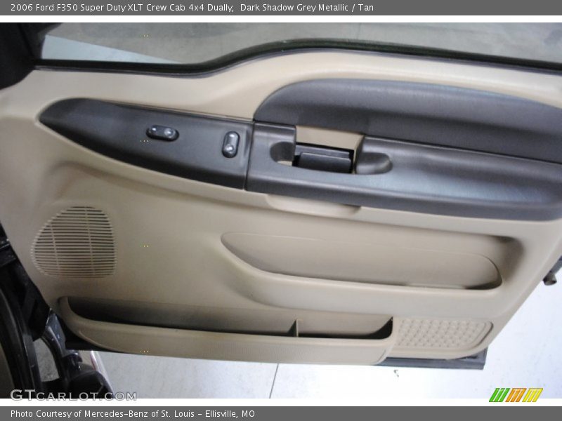 Dark Shadow Grey Metallic / Tan 2006 Ford F350 Super Duty XLT Crew Cab 4x4 Dually