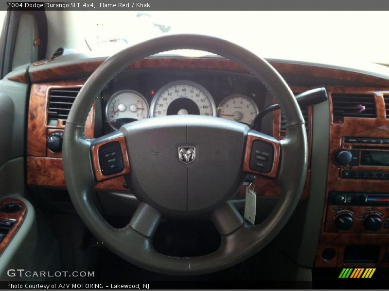 Flame Red / Khaki 2004 Dodge Durango SLT 4x4