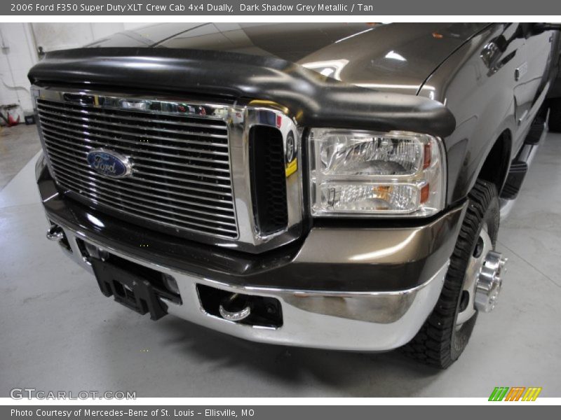 Dark Shadow Grey Metallic / Tan 2006 Ford F350 Super Duty XLT Crew Cab 4x4 Dually