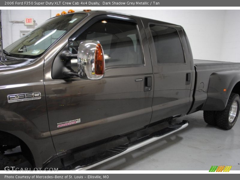Dark Shadow Grey Metallic / Tan 2006 Ford F350 Super Duty XLT Crew Cab 4x4 Dually