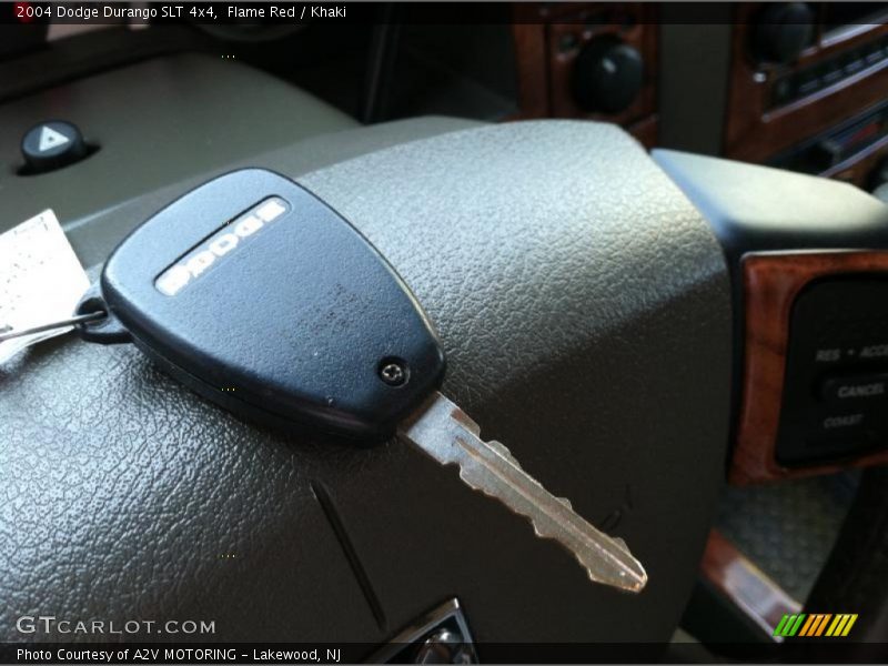 Flame Red / Khaki 2004 Dodge Durango SLT 4x4