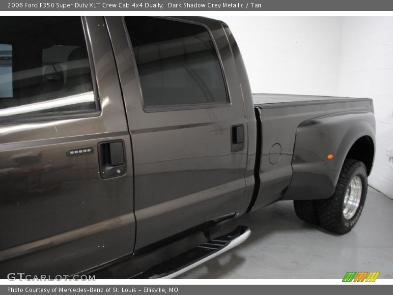 Dark Shadow Grey Metallic / Tan 2006 Ford F350 Super Duty XLT Crew Cab 4x4 Dually
