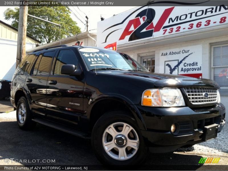 Black Clearcoat / Midnight Grey 2002 Ford Explorer Limited 4x4