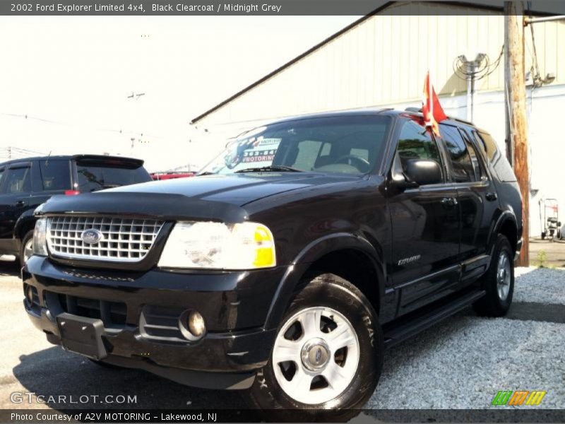 Black Clearcoat / Midnight Grey 2002 Ford Explorer Limited 4x4