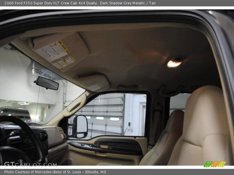 Dark Shadow Grey Metallic / Tan 2006 Ford F350 Super Duty XLT Crew Cab 4x4 Dually