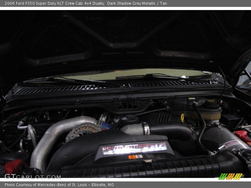 Dark Shadow Grey Metallic / Tan 2006 Ford F350 Super Duty XLT Crew Cab 4x4 Dually
