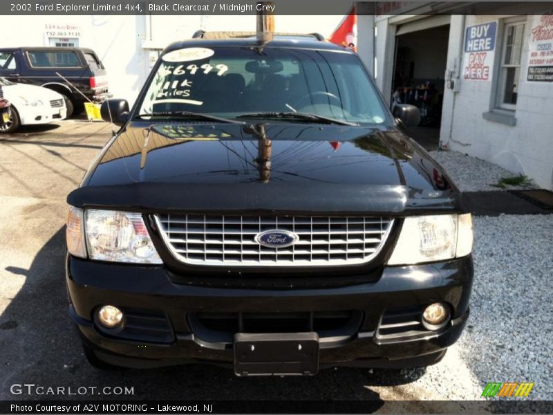 Black Clearcoat / Midnight Grey 2002 Ford Explorer Limited 4x4