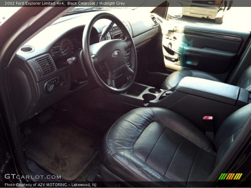Black Clearcoat / Midnight Grey 2002 Ford Explorer Limited 4x4