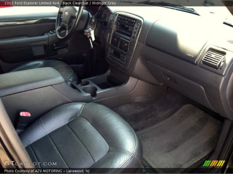 Black Clearcoat / Midnight Grey 2002 Ford Explorer Limited 4x4