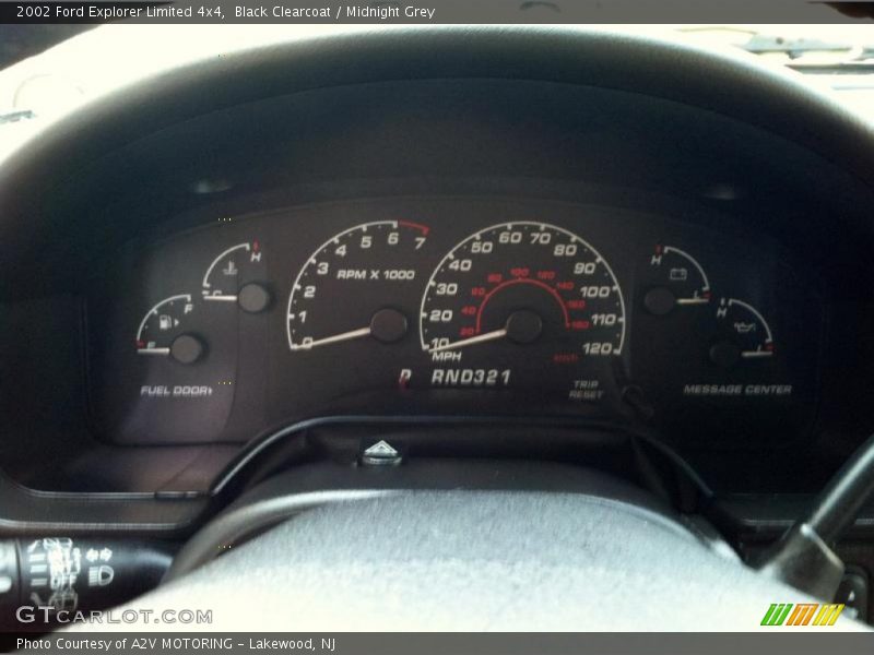 Black Clearcoat / Midnight Grey 2002 Ford Explorer Limited 4x4