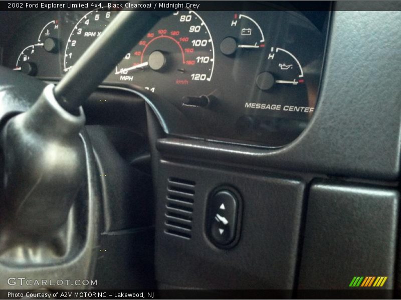 Black Clearcoat / Midnight Grey 2002 Ford Explorer Limited 4x4