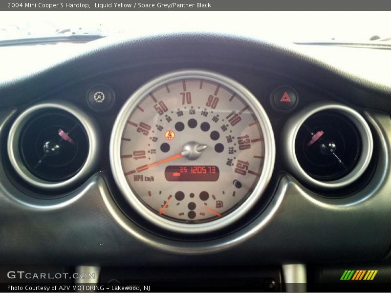 Liquid Yellow / Space Grey/Panther Black 2004 Mini Cooper S Hardtop