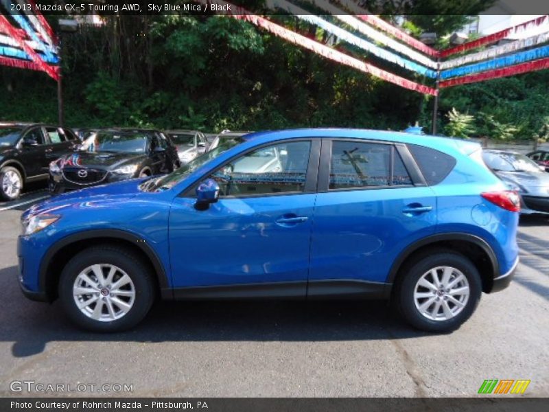 Sky Blue Mica / Black 2013 Mazda CX-5 Touring AWD