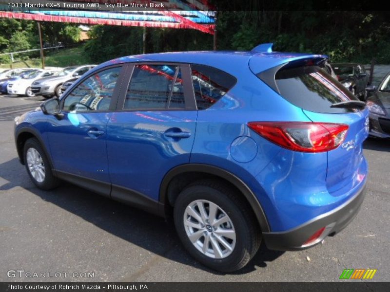 Sky Blue Mica / Black 2013 Mazda CX-5 Touring AWD