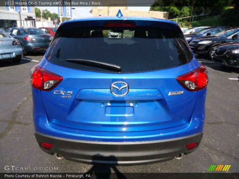 Sky Blue Mica / Black 2013 Mazda CX-5 Touring AWD