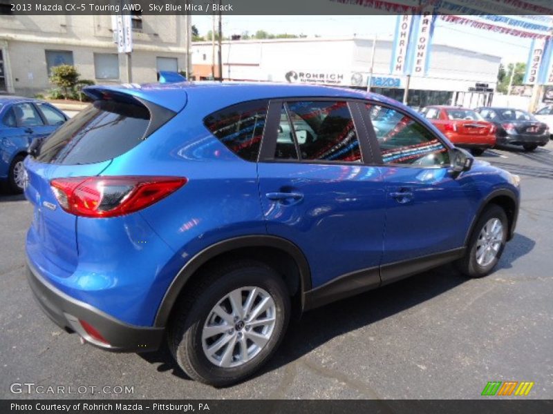 Sky Blue Mica / Black 2013 Mazda CX-5 Touring AWD