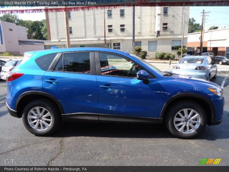 Sky Blue Mica / Black 2013 Mazda CX-5 Touring AWD
