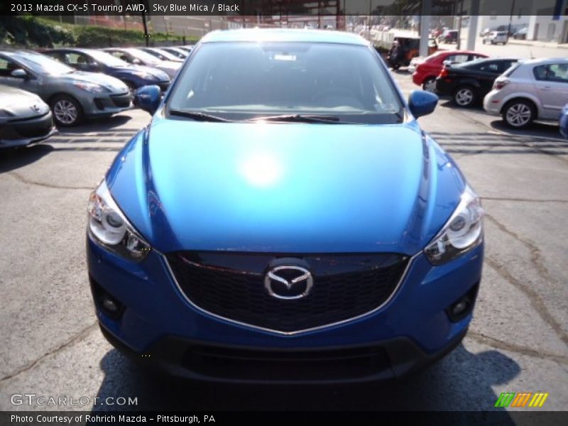 Sky Blue Mica / Black 2013 Mazda CX-5 Touring AWD