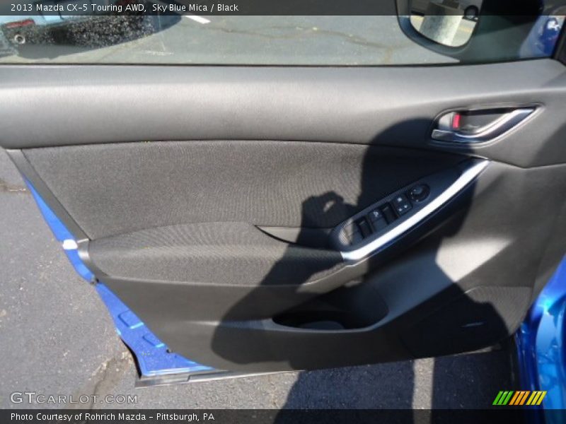 Sky Blue Mica / Black 2013 Mazda CX-5 Touring AWD