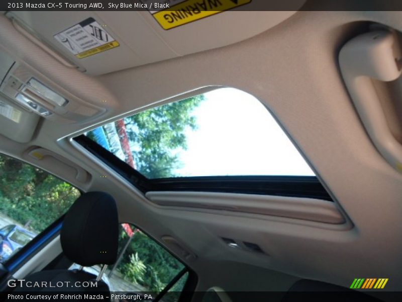 Sky Blue Mica / Black 2013 Mazda CX-5 Touring AWD