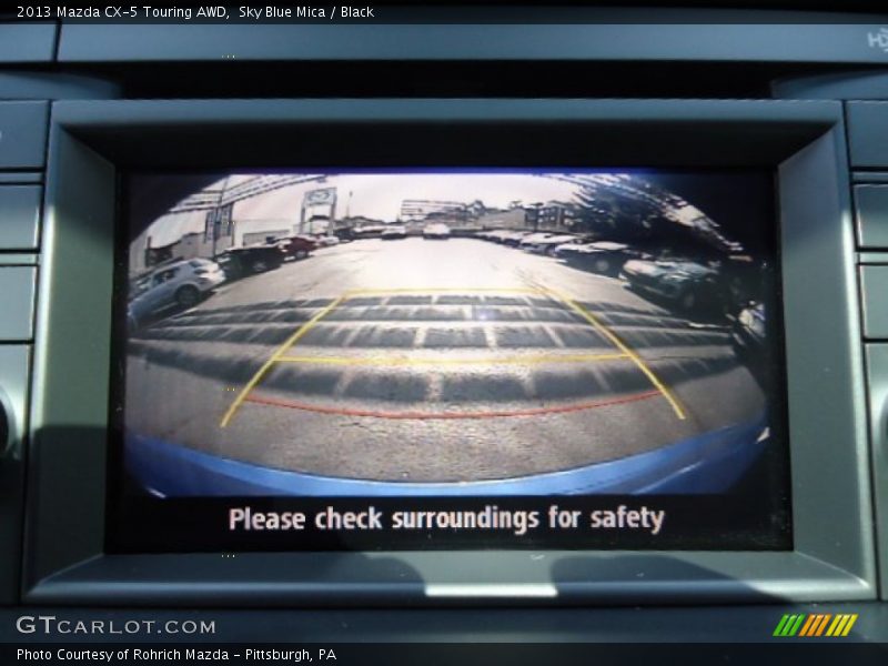 Sky Blue Mica / Black 2013 Mazda CX-5 Touring AWD