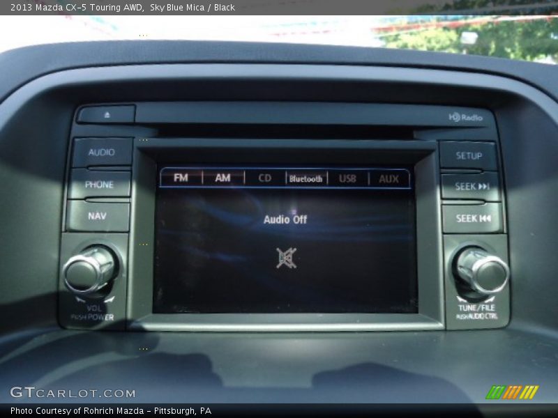 Sky Blue Mica / Black 2013 Mazda CX-5 Touring AWD