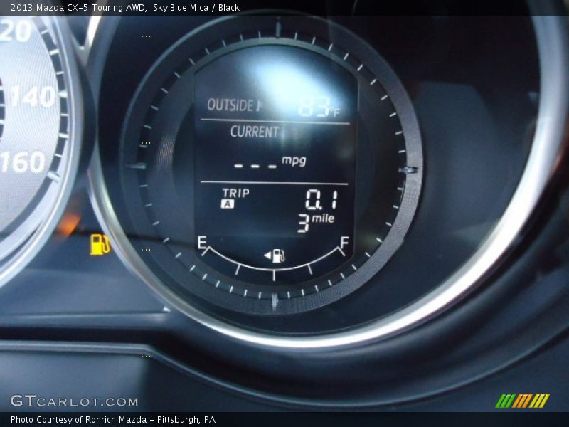 Sky Blue Mica / Black 2013 Mazda CX-5 Touring AWD