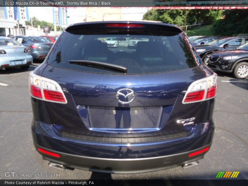 Stormy Blue Mica / Black 2012 Mazda CX-9 Touring AWD